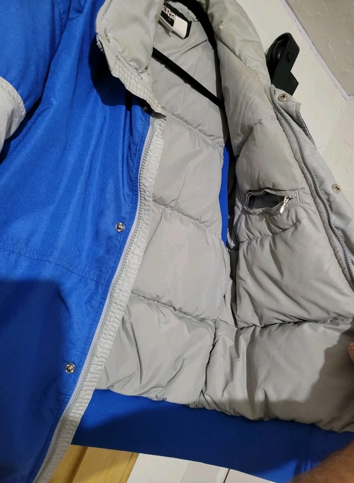 Chaqueta De Colección Azul Gerry Hecha en EE. UU. Plumón Nieve/Esquí Cremallera Y Botón Talla L Foto 4 de 4