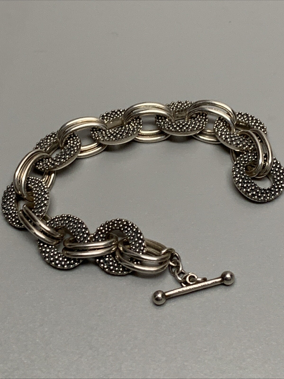 Michael Dawkins 925 Chunky Interlocking Textured … - image 7