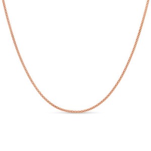 Authentic 925 Sterling Silver Rose Gold Plated Popcorn Coreana Chain for Girls and Women