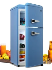 3.5Cu.Ft Compact Refrigerator Mini Fridge with Freezer 7 Level Thermostat Home