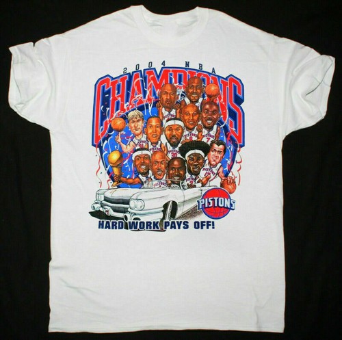 Detroit Pistons Caricature Vintage NBA 