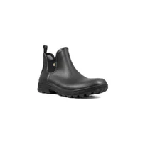 Bogs Men's Sauvie Slip-On Waterproof Rain Boots Black Size 8 Rebound Shoes