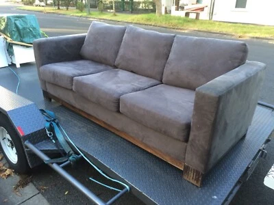 Freedom 3 X Seater Grey Sofa Microsuede Sofas Gumtree