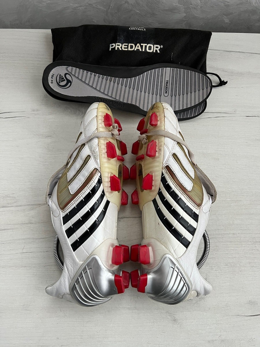 Adidas Predator Powerswerve FG White Retro Football Soccer Cleats