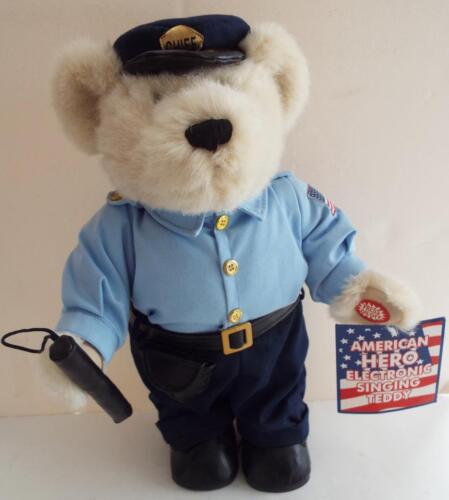 NEW Dan Dee Collector 911 AMERICAN HERO ELECTRONIC SINGING TEDDY BEAR With Tags