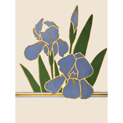 Blume Iris Vintage Werbung Blume Boddingtons Kunstdruck Poster Wanddeko