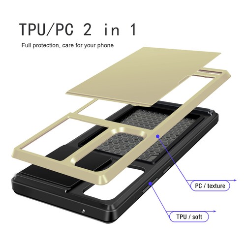 Funda billetera ultra para Samsung Note 20 Note 20 con soporte para tarjetas armadura delgada Defend - Imagen 23 de 25