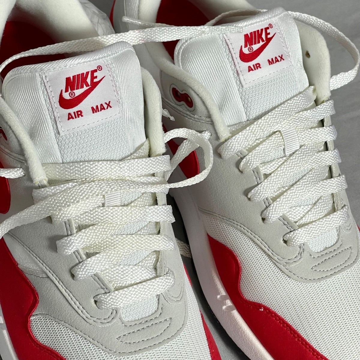 Nike Air Max 1 Anniversary UK11 908375-103 White University Nike Air Max 1 Anniversary UK11 908375-103 White University