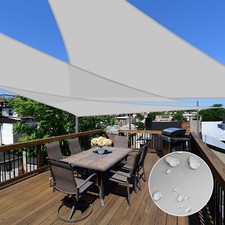 Equilateral Triangle Waterproof Sun Shade Sail Shelter Cover Outdoor Pool Garden
