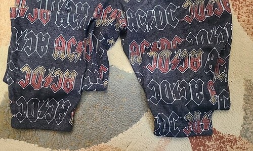 Pantaloni da salotto neri in cotone:On AC/DC nuovi con etichette esplodi il tuo video grandi L Lg - Foto 5 di 6