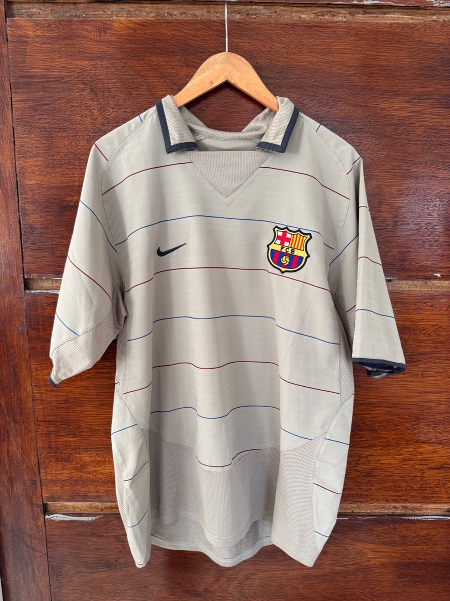 2003/04 FC BARCELONA NIKE AWAY KIT - RONALDINHO 10 - L | eBay