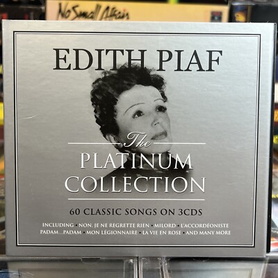 Edith Piaf - Platinum Collection 2016 CD 3 Disc Set French Cabaret Chanson