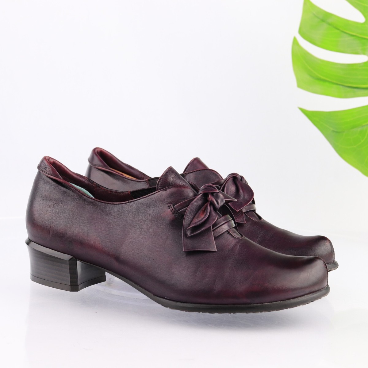 Spring Step Womens Ilda Loafer Size 42 Plum Bow Oxford Funky Witchcore  Shoe
