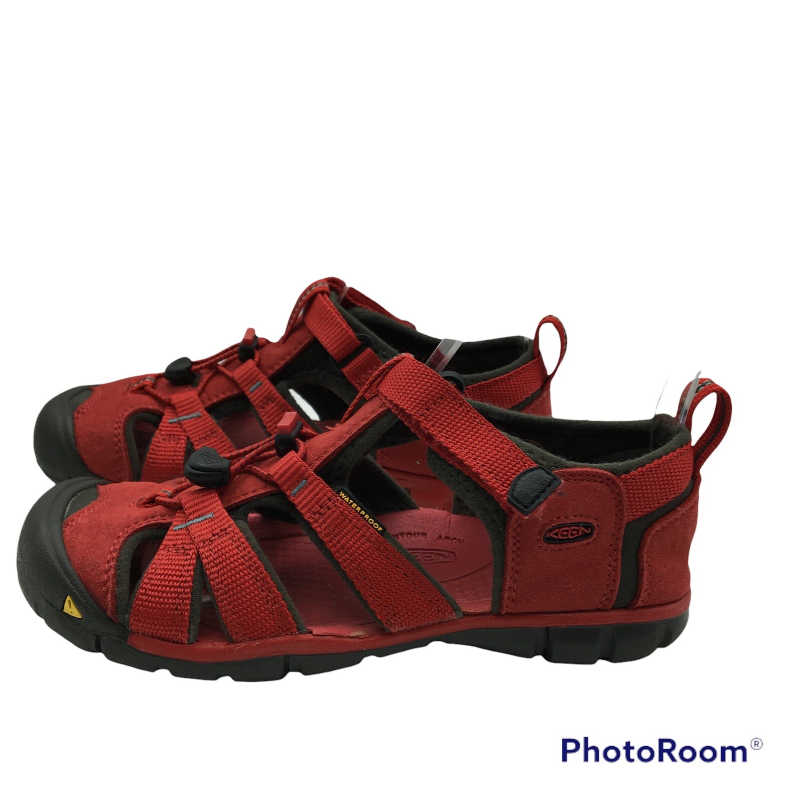 Sandali sportivi KEEN H2 giovani taglia 3 impermeabili punta chiusa escursionismo rosso unisex