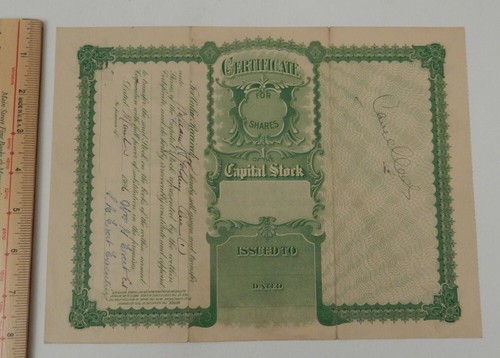 Golding Man'f'g Co certificato di magazzino MA stampa Inc in South Dakota Nutter - Foto 2 di 3