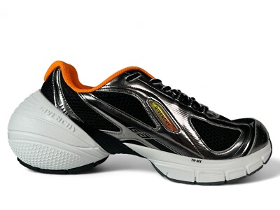 Givenchy Silver Black White  TK Runners Sneakers US 13, EU 46 Made in Italy