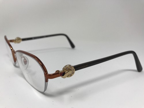 VOGUE HALF RIMLESS Eyeglasses VO3944-B 811 52-18-135 Brown Polish NZ18