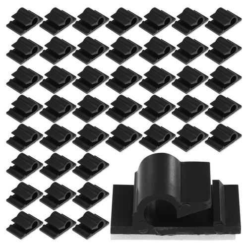 50 Pcs Linecard Klemmen Kabel Halter Selbstklebender Kabelhalter - Photo 8/12