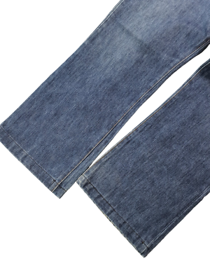 Levi's 517 Vintage 80s Talon 42 Wide Leg Bootcut Blue Jeans