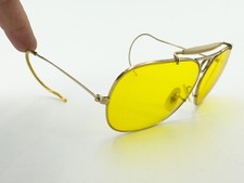 Vintage B L Ray Ban Bullet Hole Shooter Sunglasses FRAMES 1/10 12k GF I171