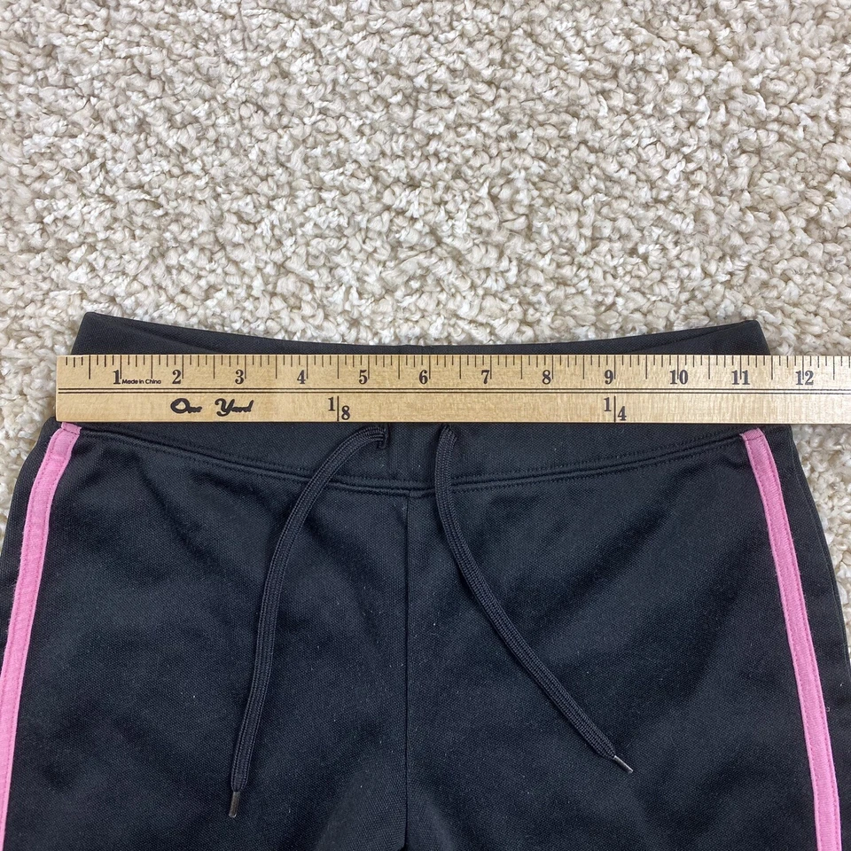 mossimo youth girls medium 7/8 black pants pink side stripe - Image 4 of 4