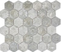 Keramik Mosaik Hexagon Granit Grau Mosaikfliese Wand Fliesenspiegel KüChe Bad .