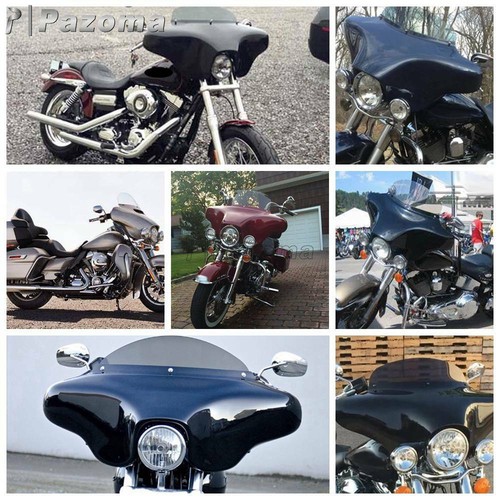 Detachable Front Outer Batwing Fairing Fits Harley Road King FLHR FLSTF FLFB - Picture 9 of 9