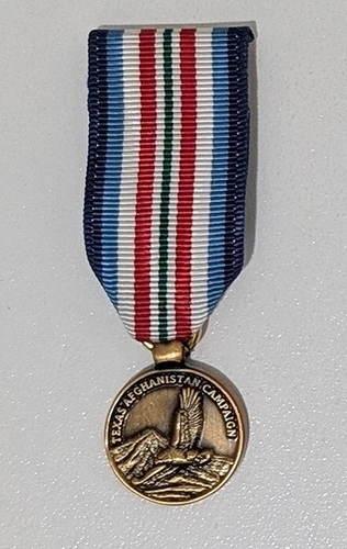 Miniature Texas Afghanistan Campaign Medal -Discontinued Medal -Super Rare Mini-