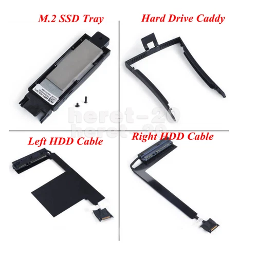 2.5 SSD HDD Hard Drive L+R Cable Caddy for Lenovo ThinkPad P50 P51