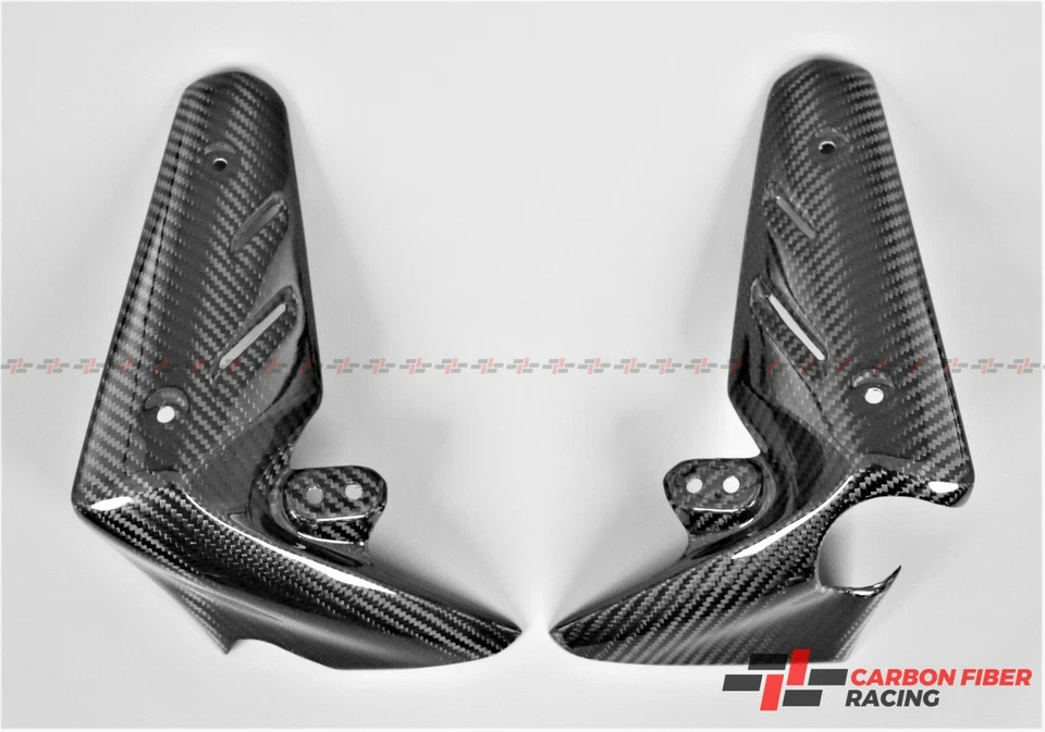 Cubiertas de radiador triumph Street 2007-2012 triple - 100 % fibra de carbono Foto 2 de 3