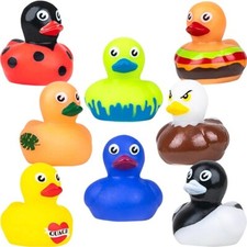 Approx 1.5"- Mini Rubber Ducks/Ducklings  8 Duck, Duck, J33P or Cruise Line