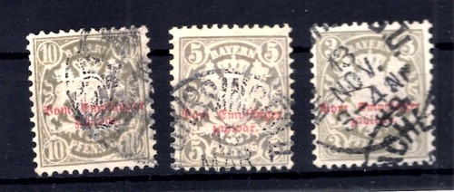 Bayern Postage 7/9 Set Gest. 220EUR (BA3360)
