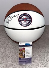 COACH DAN HURLEY SIGNED UCONN HUSKIES LOGO BASKETBALL CONNECTICUT CHAMPIONS JSA