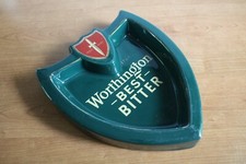 Large Worthington Best Bitter Ceramic Shield Pub Ashtray Castle Ceramics