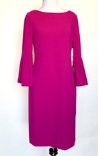 Eliza J Fusia Pink Bell Sleeve Dress NWT Retails $148 Price $69 Size 2