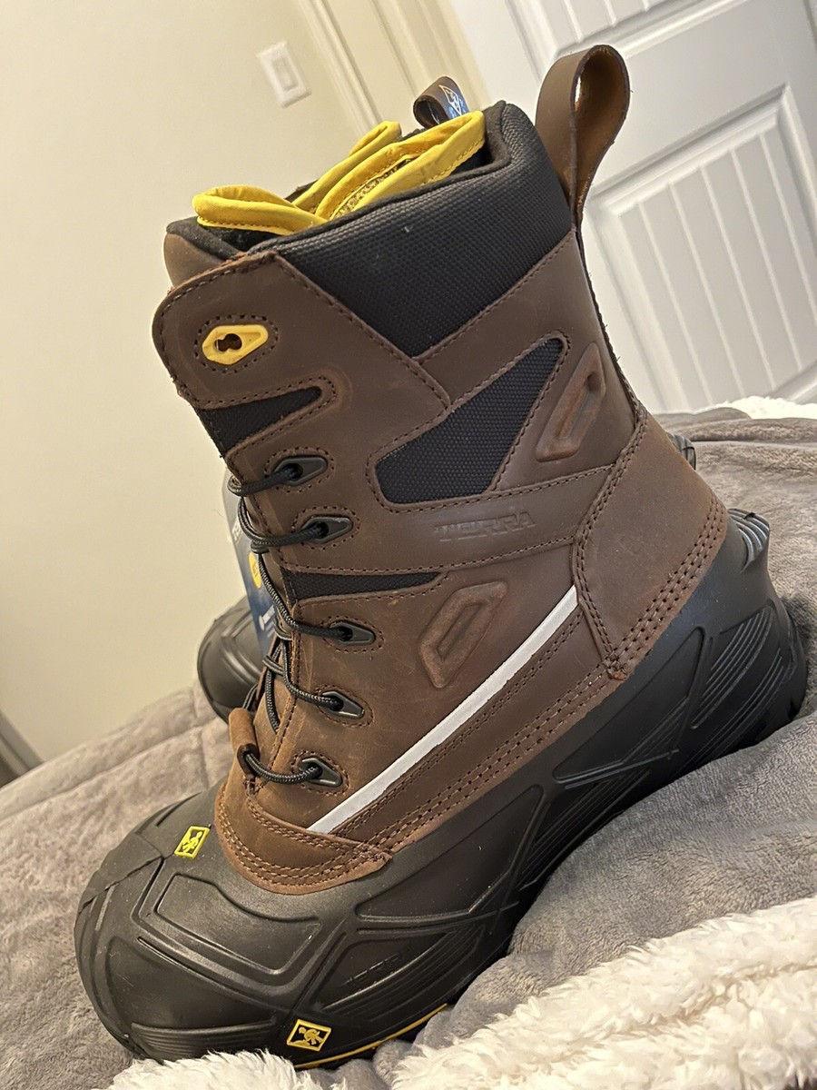 Terra Boots Mens Crossbow XS Brown 13 Composite Toe Work Shoe Leather 915507 NEW Terra Boots Mens Crossbow XS Brown 13 Composite Toe Work  main image 4