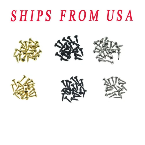 20pcs Stainless #2 & #3 x 1/4"(6.35mm) Truss Rod Cover Screw fits Les Paul LP/SG