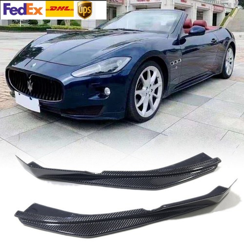 For Maserati GranTurismo Carbon Fiber Front Bumper Splitter Lip Body