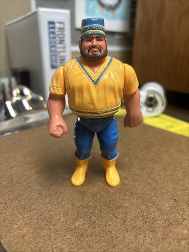 WWF 1990 Hasbro Akeem Series 1 Action Figure Vinta...