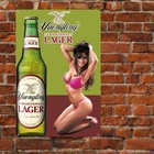 Vtg Style Yuengling Larger Beer Metal Sign Mancave Bar Pub Poster Metal Decor 02