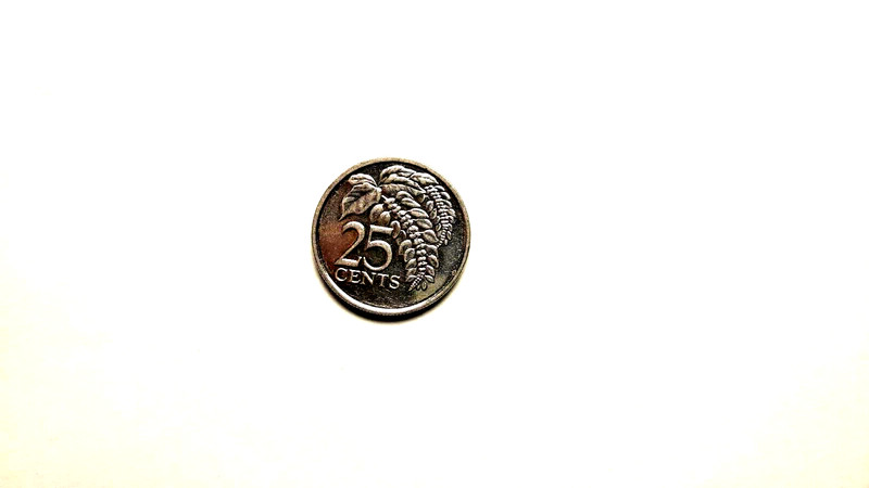 Sale! TRINIDAD AND TOBAGO Coin 25 CENT 2012 256