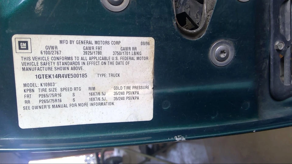 Used Engine Oil Pan fits: 1997 Gmc 1500 PICKUP 8-305 5.0 Grade A Foto 2 de 4