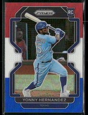 2022 Panini Prizm - Yonny Hernandez #21 Red White & Blue Prizm (RC)