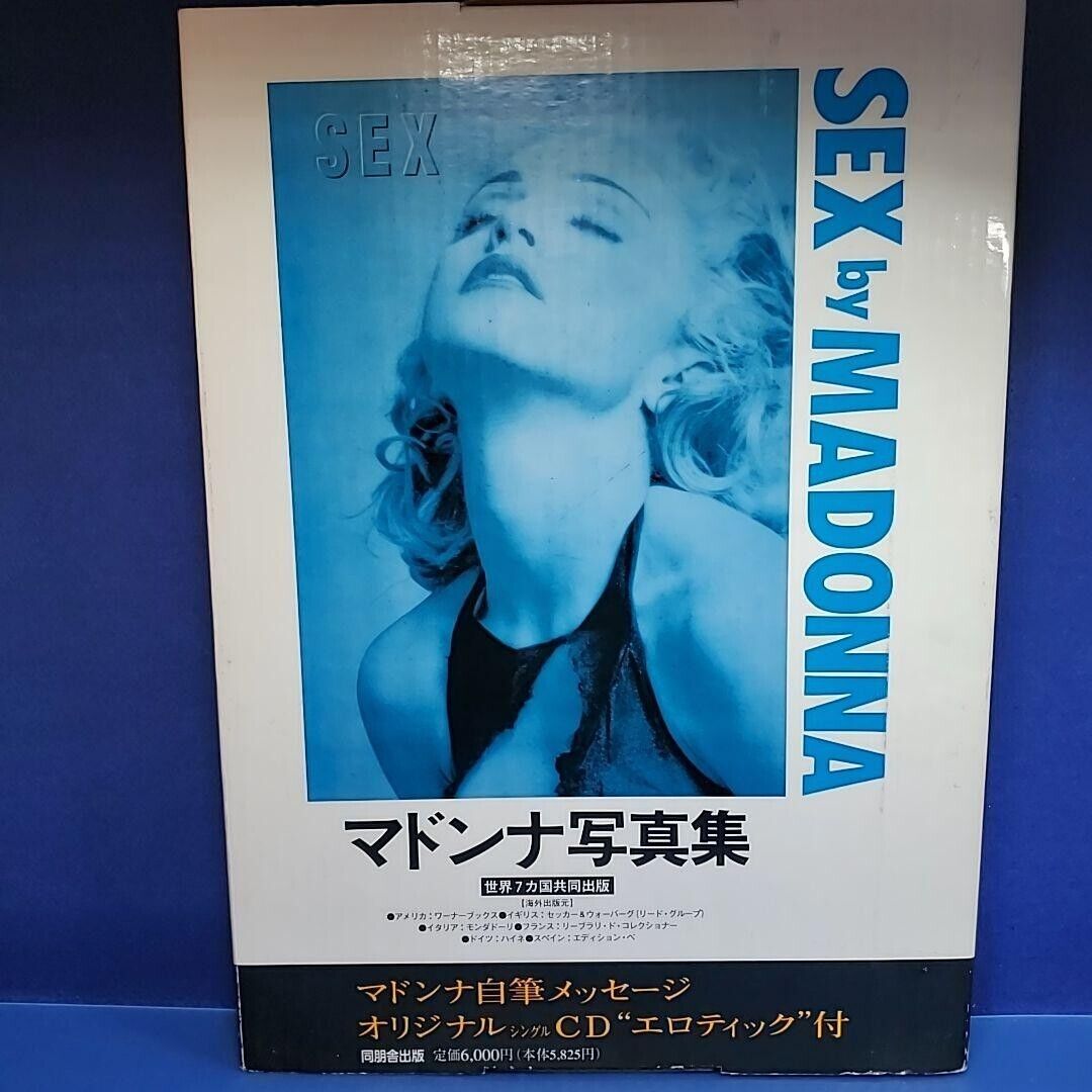 SEX by MADONNA PHOTO BOOK 1992 With BOX and CD Used from japan in japanese