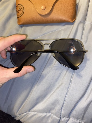Lunettes de soleil aviateur Ray-Ban RB3026 62-14 mm métal armé et verres marron dégradé - Photo 5/7
