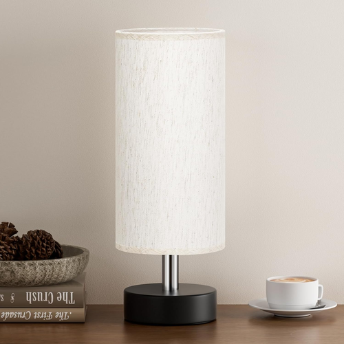 Small Table Lamp for Bedroom - Bedside Lamps for Night Stands, Minimalist Nights - Picture 6 of 12