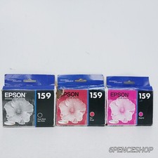 Exp. 06/2023 Imperfect Box 3-PK Epson 159 Photo BLk/M/Red Rouge Ink Cartridge