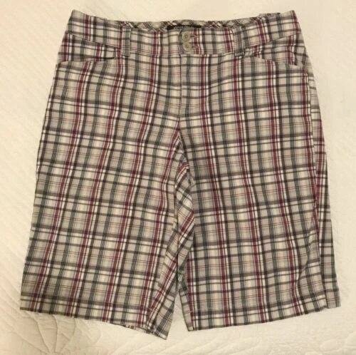 Pantalones Cortos de cuadros Mezcla de Algodón Eddie Bauer para Mujeres