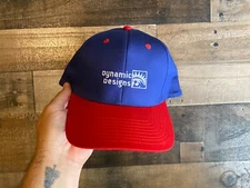 Dynamic Designs Double Snapback Hat Adult Mens Dad Cap Sewn Red Blue White Cobra