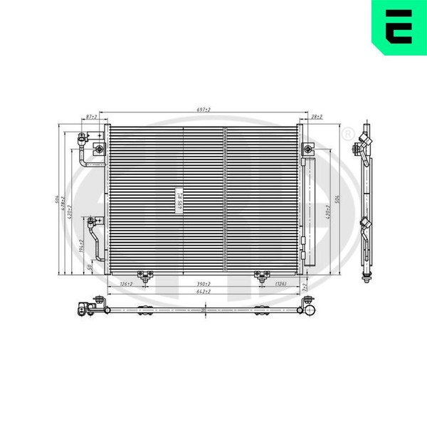 Kondensator Klimaanlage Mit Trockner FüR Mitsubishi Pajero IV 3.2 DI-D 4WD-image